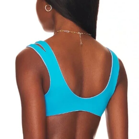 NWT | L*Space x Revolve One Wave Aura & Electric Blue‎ REVERSIBLE Bikini Top L - Picture 4 of 9